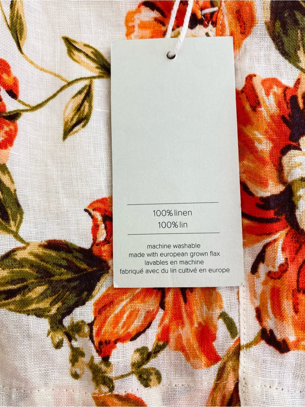 Joie Women’s 100% Linen Floral Belted Shorts High Rise Pocketed Sz 6 - Picture 10 of 11